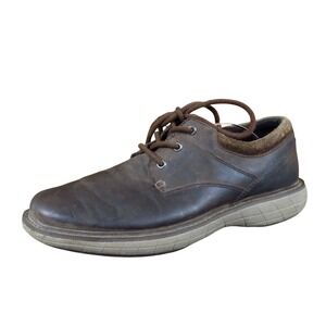 Merrell Black Slate Mens Casual Oxford Shoes Size 8 Everyday Wear Brown Leather